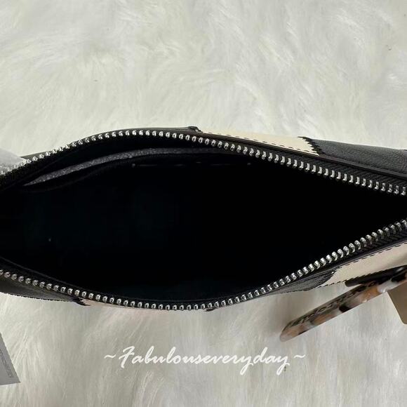 Coach Alter/Ego Small Slouchy Shoulder Bag In Checkerboard Leather CAO22 NWT - Picture 10 of 11